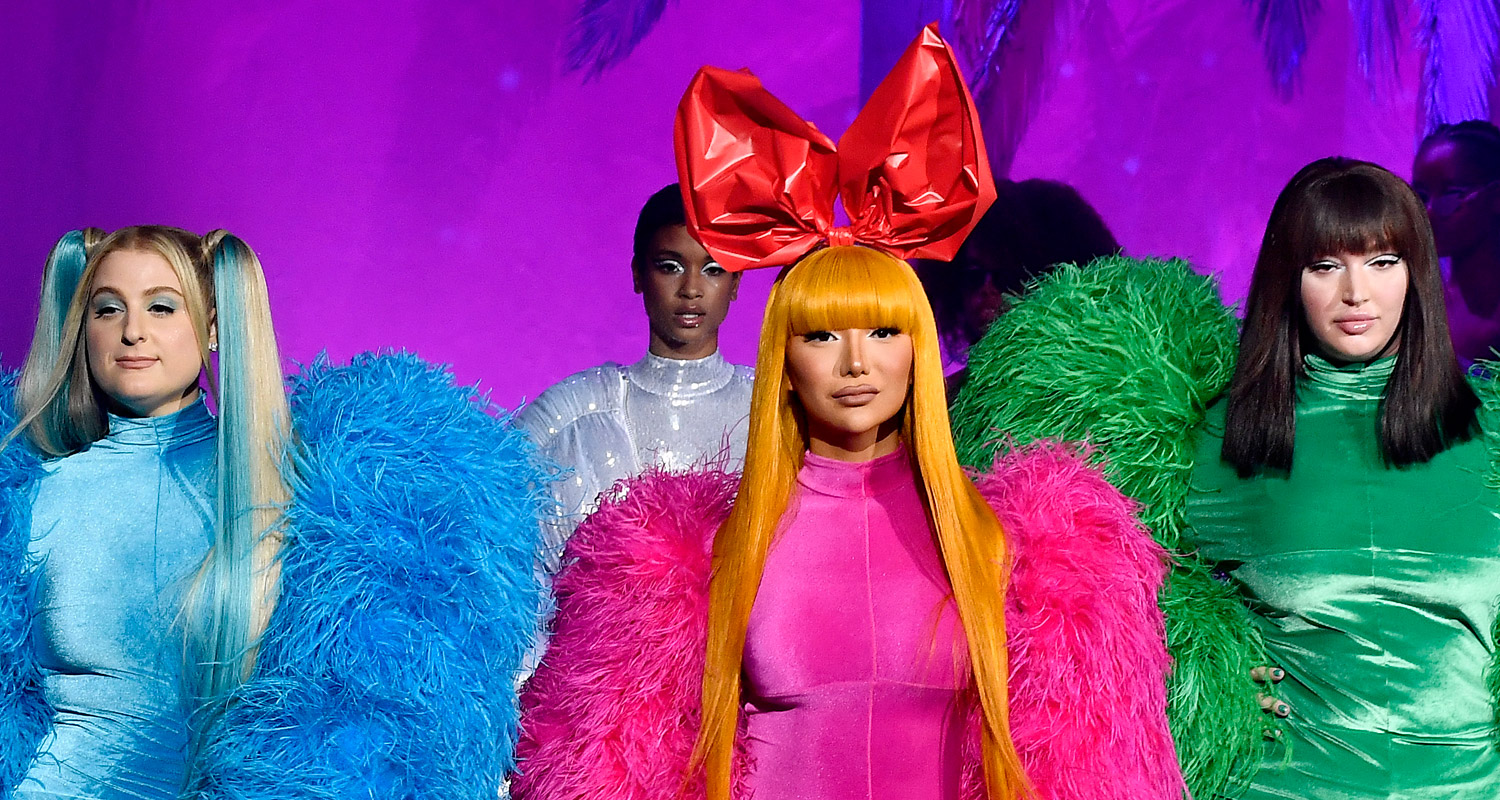 Meghan Trainor & Nikita Dragun Turn Into Powerpuff Girls For Christian Cowan Runway