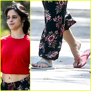 Camila Cabello Wears Two Different Colored Shoes During Stroll With Mom Sinuhe