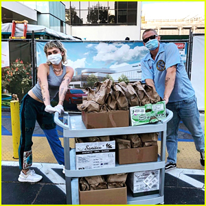 Miley Cyrus & Cody Simpson Deliver Tacos To Hospital Workers
