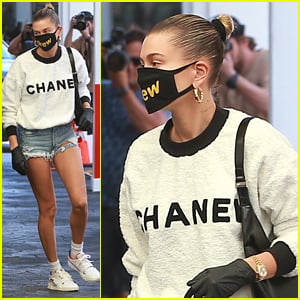 Hailey Bieber Rocks Ripped Jean Shorts To Doctor Appointment in LA