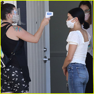 Lucy Hale Takes the Proper Precautions While Running Her Errands