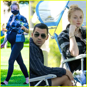 Sophie Turner & Joe Jonas Go to the Park with His Family! (Photos)