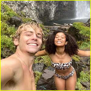 Ross Lynch Shares Cute New Photos With Jaz Sinclair At a Waterfall