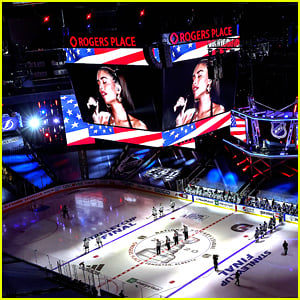 Madison Beer Performs National Anthem at Night 1 of Stanley Cup Finals (Video)