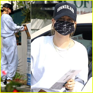 Hailey Bieber Takes Part in Early Mail-In Voting After A Fitness Class