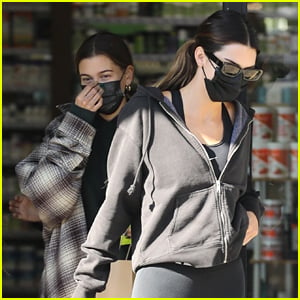 Kendall Jenner And Haley Bieber Leaving Pilates Class. Featuring: Kendall  Jenner Where: Los
