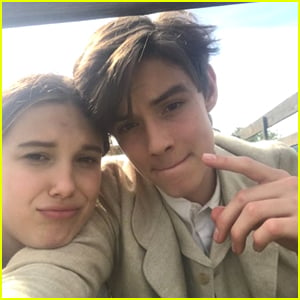Louis Partridge Reveals Why He & Millie Bobby Brown Didn't Kiss In 'Enola Holmes'