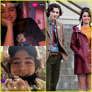 Selena Gomez Encourages Fans to Vote While on Instagram Live with Timothee Chalamet!