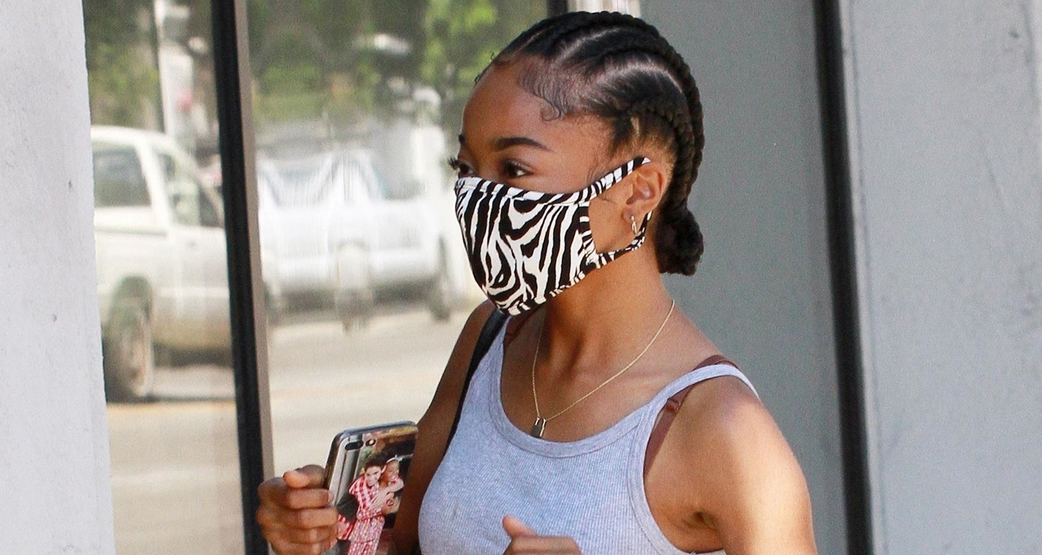 Skai Jackson Wears Multiple Animal Prints For ‘DWTS’ Dance Rehearsal