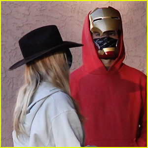 Joe Jonas Wears Iron Man Mask While Out With Sophie Turner On Halloween