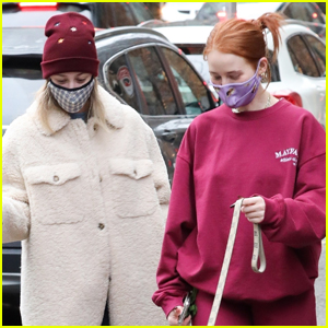 Lili Reinhart & Madelaine Petsch Stay Safe in Masks While Walking Their Dogs