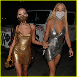Noah Cyrus & Tana Mongeau Dazzles as Kim Kardashian & Paris Hilton for Halloween!
