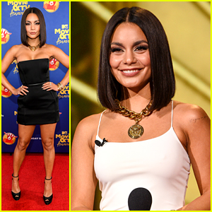 Vanessa Hudgens Stuns in Black Mini Dress For MTV's Greatest of All Time Special Event
