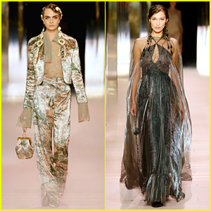 Cara Delevingne & Bella Hadid Hit The Runway For Fendi Paris Fashion Show