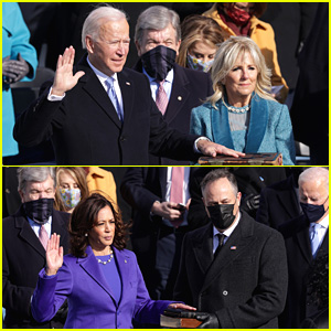 Celebs React To Joe Biden & Kamala Harris Being Sworn In As President & Vice President