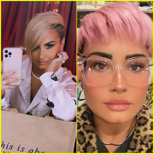 Demi Lovato Reveals Much Shorter Pink Hair!