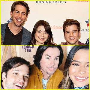 Miranda Cosgrove Shares First Photo With Jerry Trainor & Nathan Kress For 'iCarly' Reboot