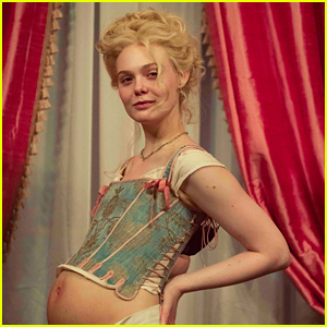 Elle Fanning's Blue Corset Pregnancy Reveal For The Great