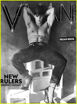 Noah Beck Wears Fishnets & Heels For 'VMAN' Magazine's New Rulers Digital Issue