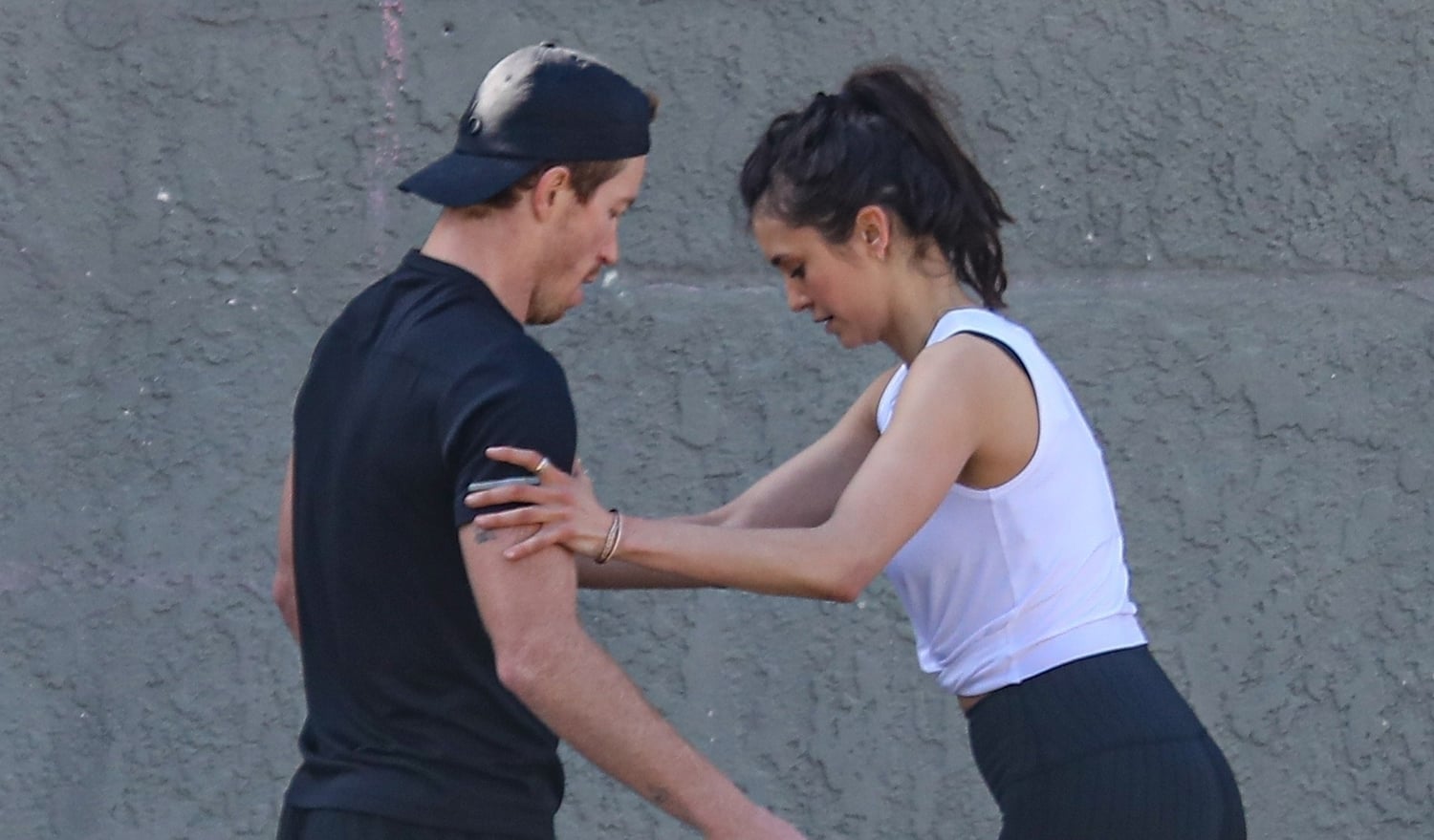 Nina Dobrev Kicks Off Weekend By Working Out with Shaun White