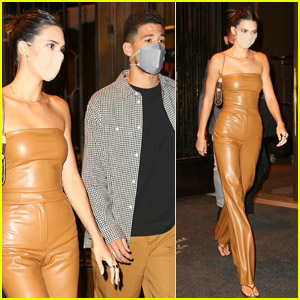 Kendall Jenner Rocks Leather Outfit for Date Night with Devin Booker