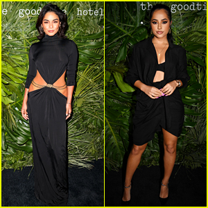 Vanessa Hudgens & Becky G Joined Lots of Celebs for the Goodtime Hotel Opening!