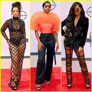 Chloe Bailey Wears See Through Dress For BET Awards 2021 with Marsai Martin