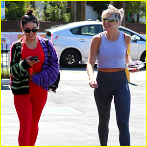 Vanessa Hudgens Rocks Vibrant Workout Outfit After Launching New Skincare Line