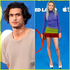 Charles Melton & Charlotte Lawrence Attend 'Ted Lasso' Season 2 Premiere