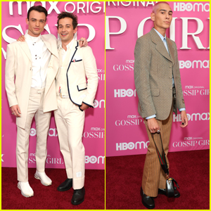 Thomas Doherty Hangs Out with Co-Stars Eli Brown & Evan Mock at 'Gossip Girl' Premiere!