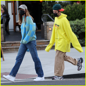 Justin & Hailey Bieber Couple Up for a Steak House Dinner Date