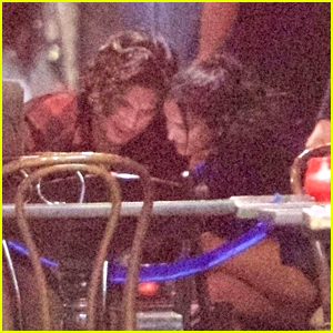 Camila Mendes Spotted with On-Again Boyfriend Charles Melton During a Night Out with Friends