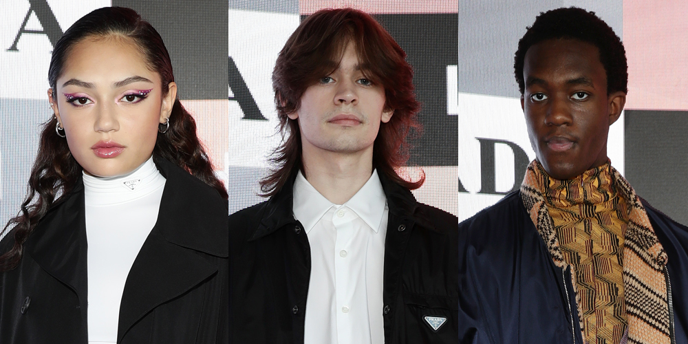 Avani Gregg, Anthony Reeves & Wisdom Kaye Attend Prada’s Milan Fashion Week Show!