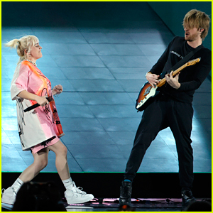 Billie Eilish Rocks Out With Finneas at iHeartRadio Music Festival 2021