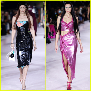 Gigi Hadid & Dua Lipa Hit The Runway For Versace at Milan Fashion Week!