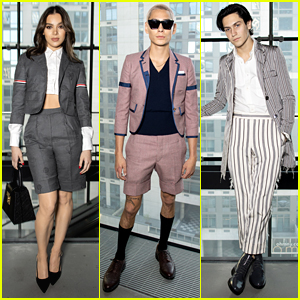 Hailee Steinfeld, Evan Mock & Chase Hudson Hit Up Thom Browne NYFW Show