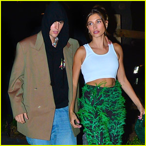 Justin & Hailey Bieber Head Out To Post-VMAs Party in NYC