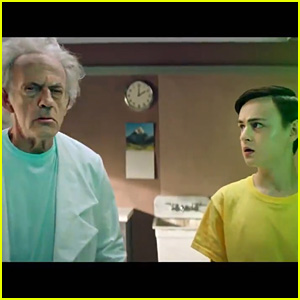 Jaeden Martell & Christopher Lloyd Turn Into Live Action 'Rick & Morty' In New Clip