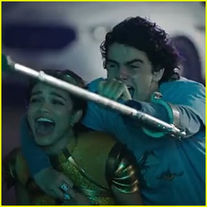 Jack Dylan Grazer Holds Onto Rachel Zegler In New 'Shazam: Fury of the Gods' Teaser