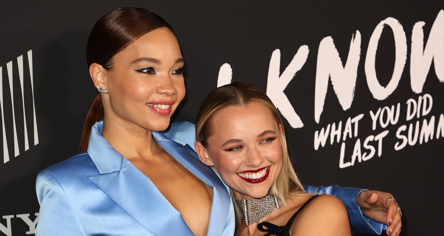 Madison Iseman Hugs Ashley Moore at ‘I Know What You Did Last Summer’ Premiere