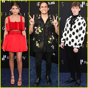 Marvel Stars Lia McHugh, Aramis Knight & Matt Lintz Attend 'Eternals' Premiere