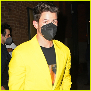 Nick Jonas Goes Bright & Colorful for Benefit Event in New York City!