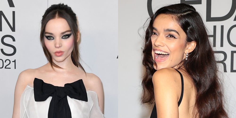 Dove Cameron & Rachel Zegler Snap Selfies at CFDA Fashion Awards 2021