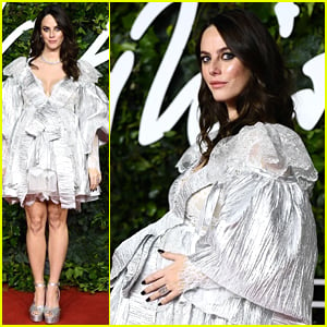 Kaya Scodelario Cradles Baby Bump at Fashion Awards 2021