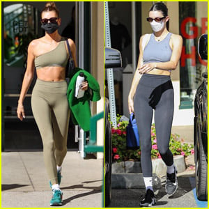 Hailey Bieber & Kendall Jenner Meet Up for Afternoon Pilates Class