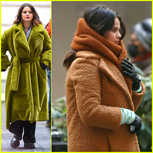 Selena Gomez Wraps Up In Warm Fuzzy Coats On 'Only Murders' Set in NYC