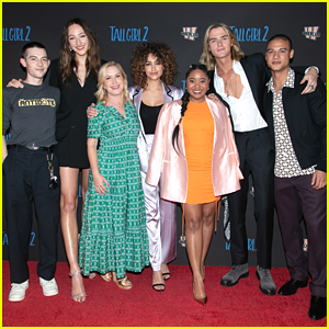 Griffin Gluck Shows Off Shaved Head at 'Tall Girl 2' Screening With Ava Michelle & More!