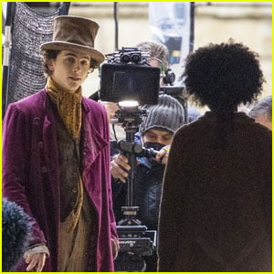 Timothee Chalamet Dons Full 'Wonka' Look in New Set Photos!
