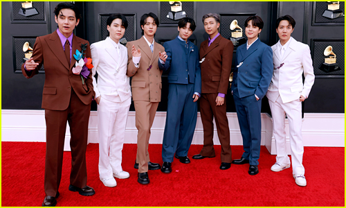 BTS Wear Coordinating Suits For the Grammys 2022