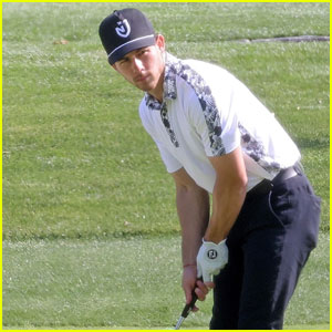 Nick Jonas Enjoys An Afternoon on the Golf Course
